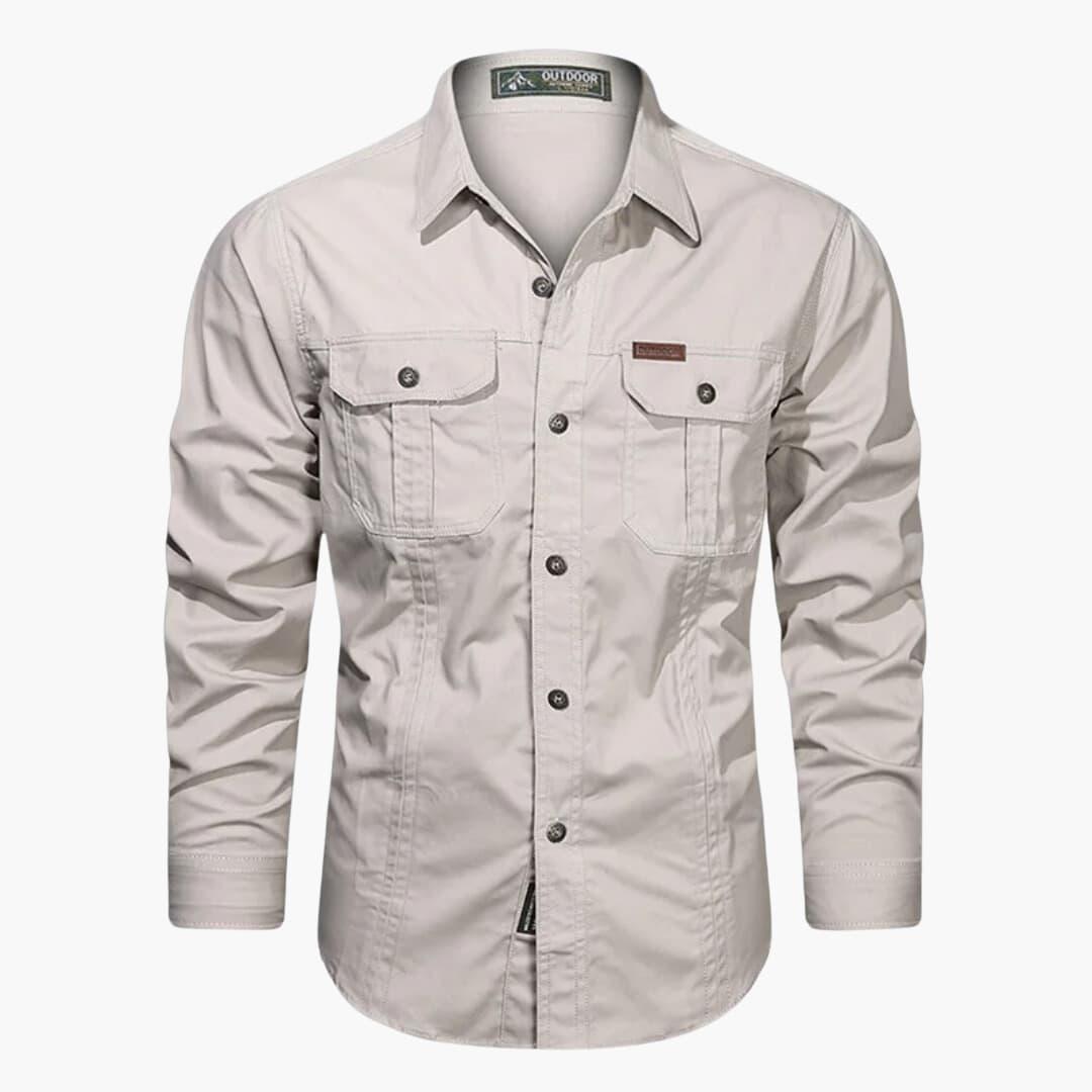 Men's Practical Long Sleeve Work Shirt - Nocini