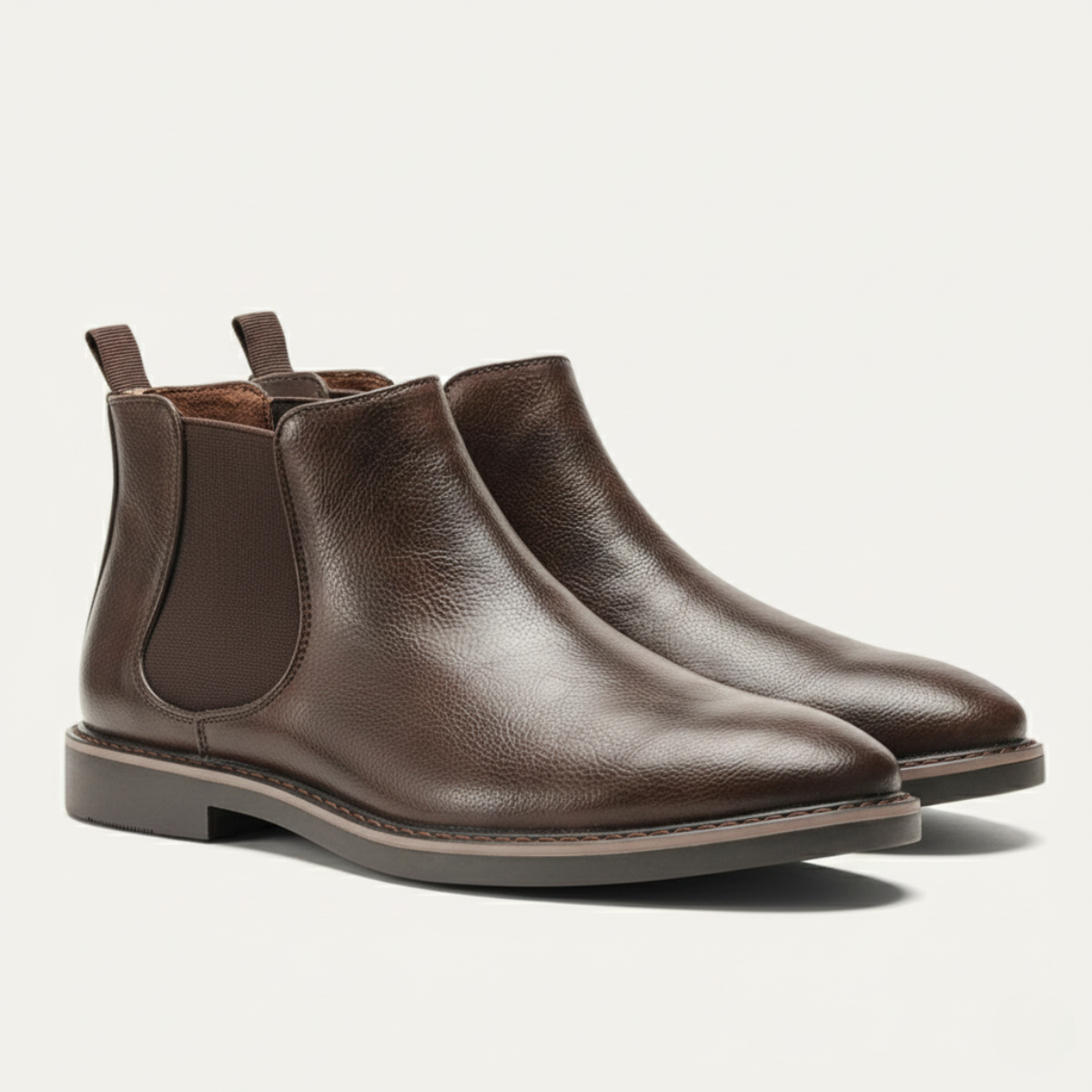 Tough Leather Men's Ankle Chelsea Boots