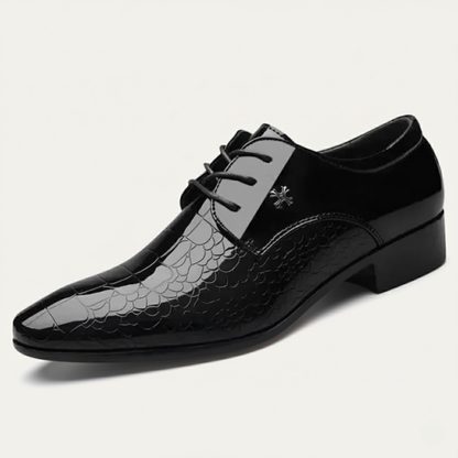 Sleek Men's Leather Dress Shoes - Pointed Toe - Nocini