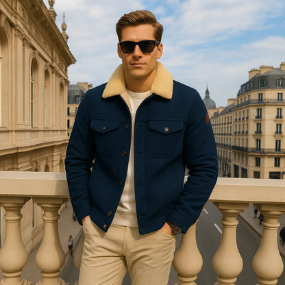 Waterproof Men's Fleece Jacket - Warm Outdoor Coat