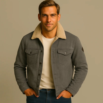 Waterproof Men's Fleece Jacket - Warm Outdoor Coat