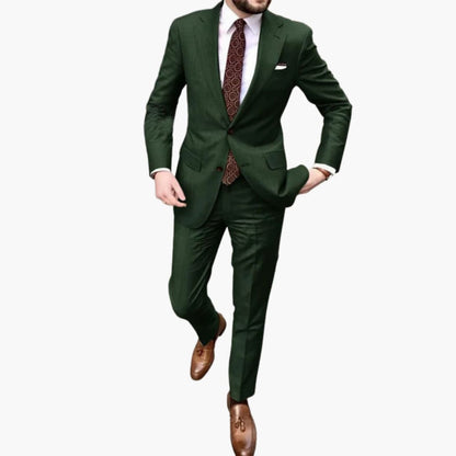 Men's Classic Two-Piece Slim Fit Business Suit