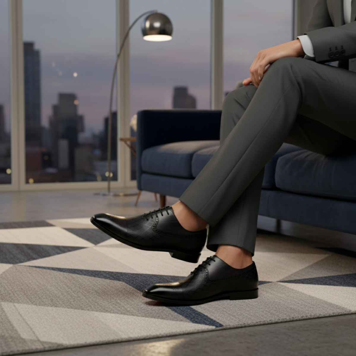 Classic Leather Oxfords For Men - Lace Up Dress Shoes