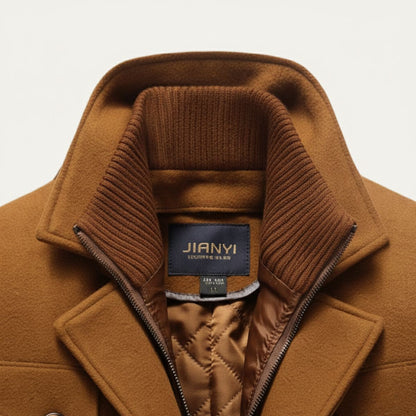 Warm Waterproof Men's Wool Winter Jacket