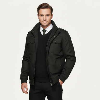 Warm Insulated Men's Zip Up Fleece Jacket
