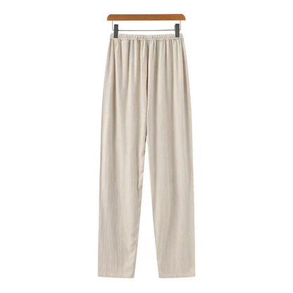 Relaxed Fit Linen Trousers