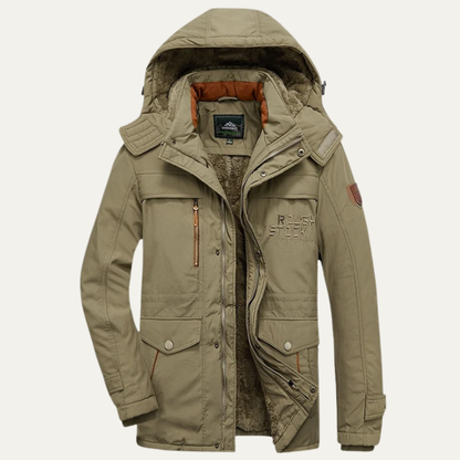 Thermal Men's Insulated Hooded Winter Coat Jacket