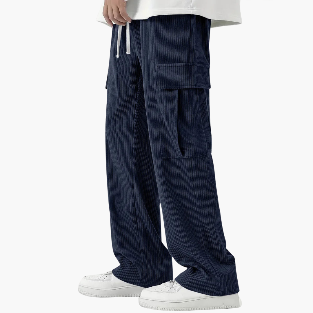 Comfortable Mens Cord Pants with Stretch Waist