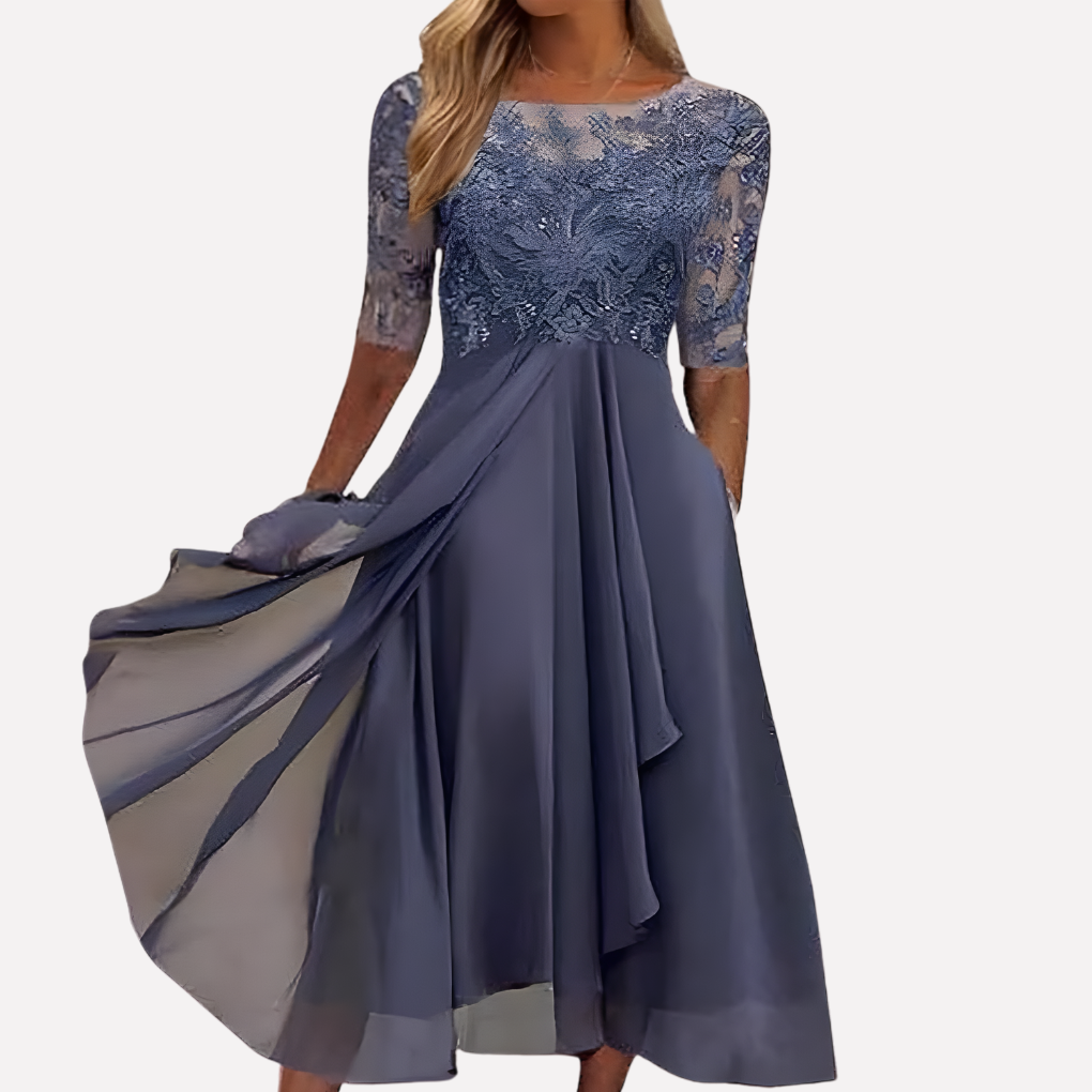 Elegant Lace Formal Party Gown