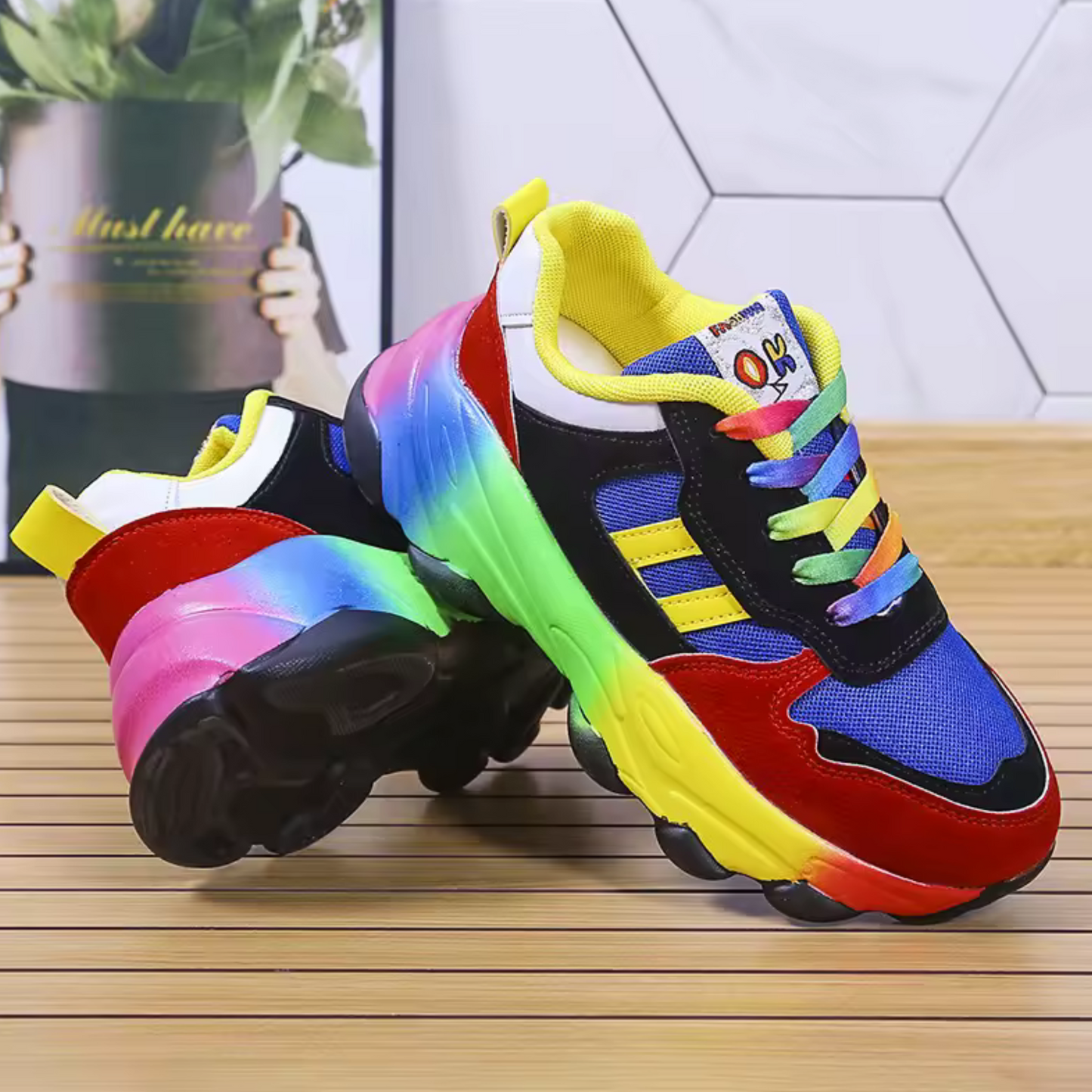 Colorful Supportive Running Shoes