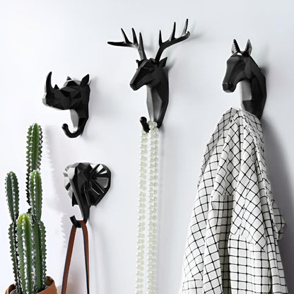 Modern Animal Shape Wall Hanger - Nocini