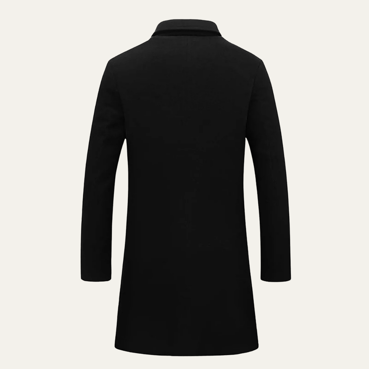Classic Men's Double Breasted Wool Long Coat