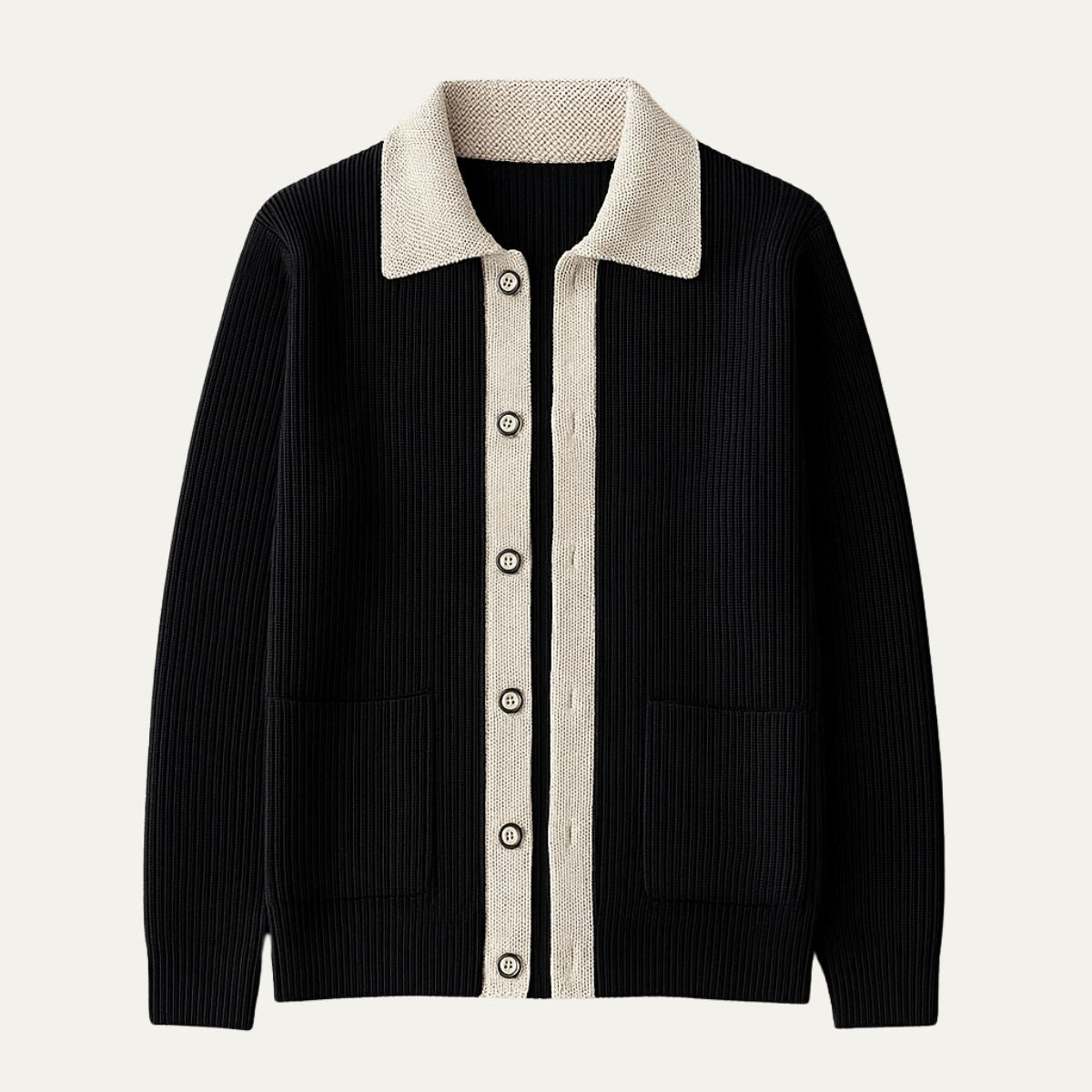 Classic Men's Pocket Cardigan Sweater - Nocini