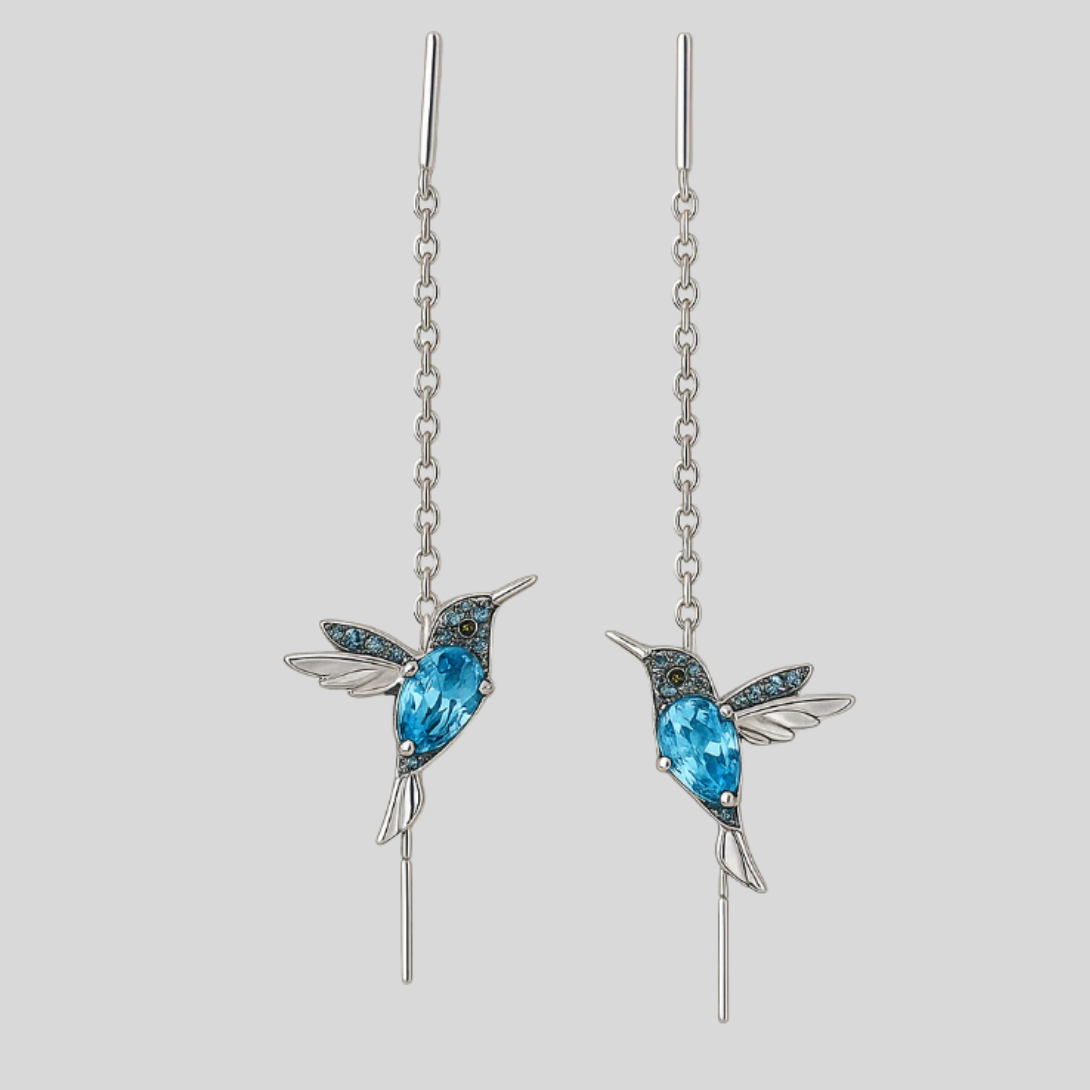 Colorful Bird Dangle Earrings
