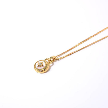Luxury Star Pendant, Sterling Silver, Gold Plated Necklace