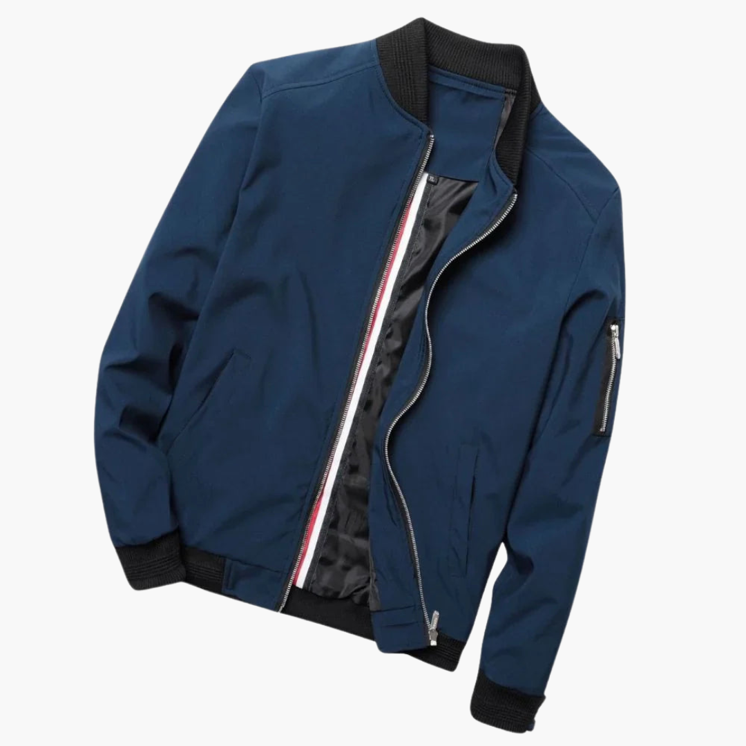 Men's Vintage Zip Up Bomber Jacket