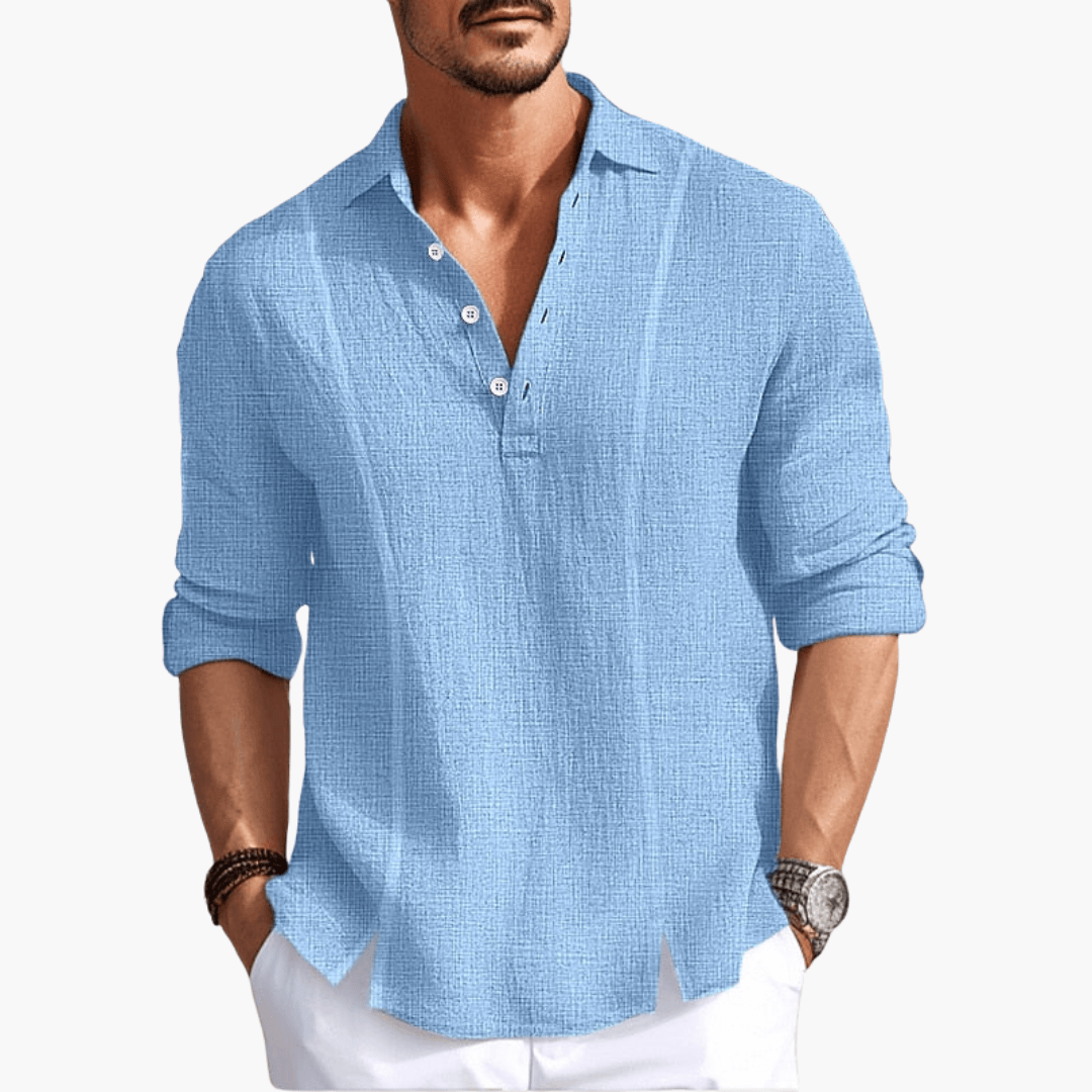 Men's Relaxed Fit Short Sleeve Summer Shirt