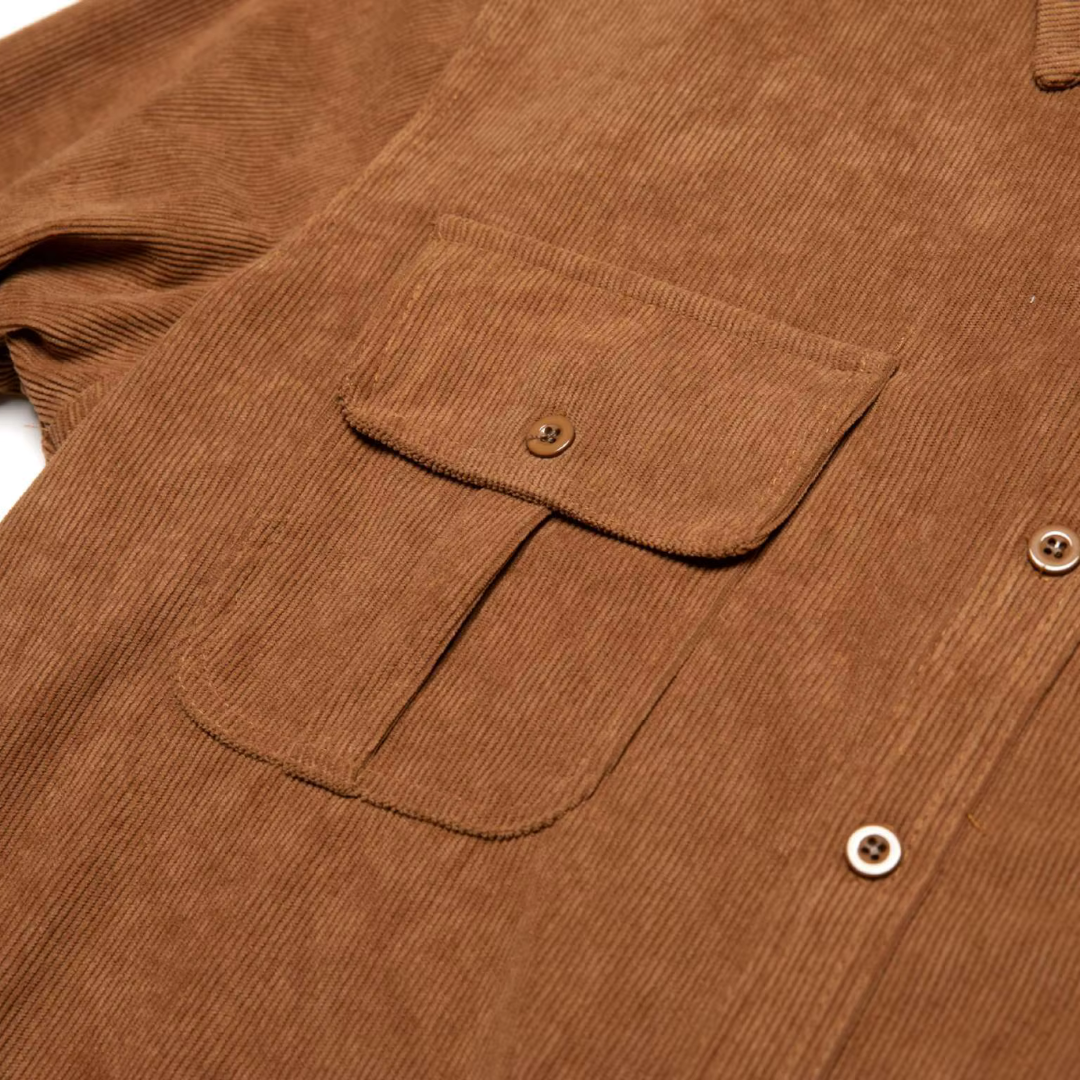 Rugged Textured Button Down Shirt for Men