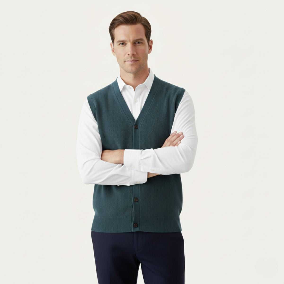 Stylish Men's Slim Fit Knit Vest