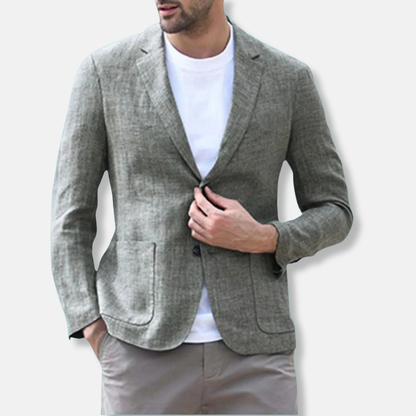 Men's Slim Fit Blazer with Classic Lapel