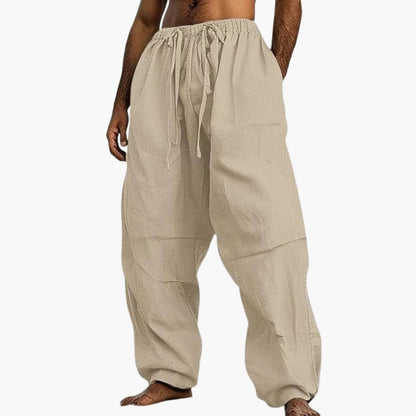 Loose Fit Casual Mens Drawstring Pants