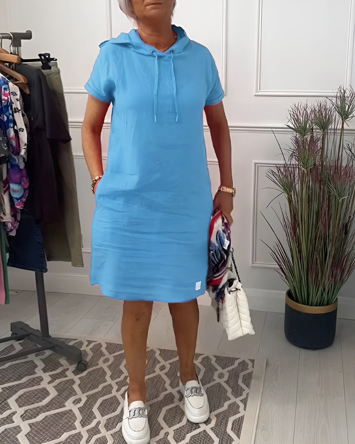 Comfy Casual Hooded Dress