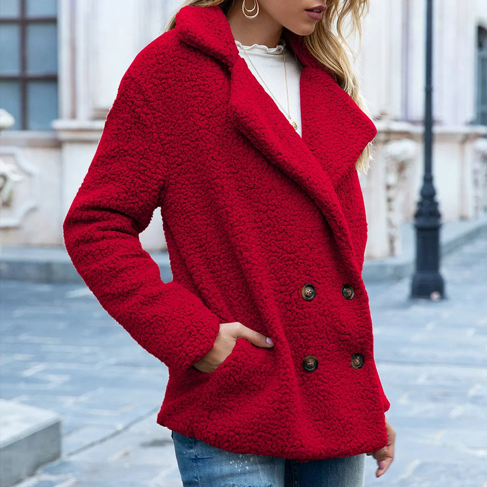 Classic Double Breasted Warm Winter Coat