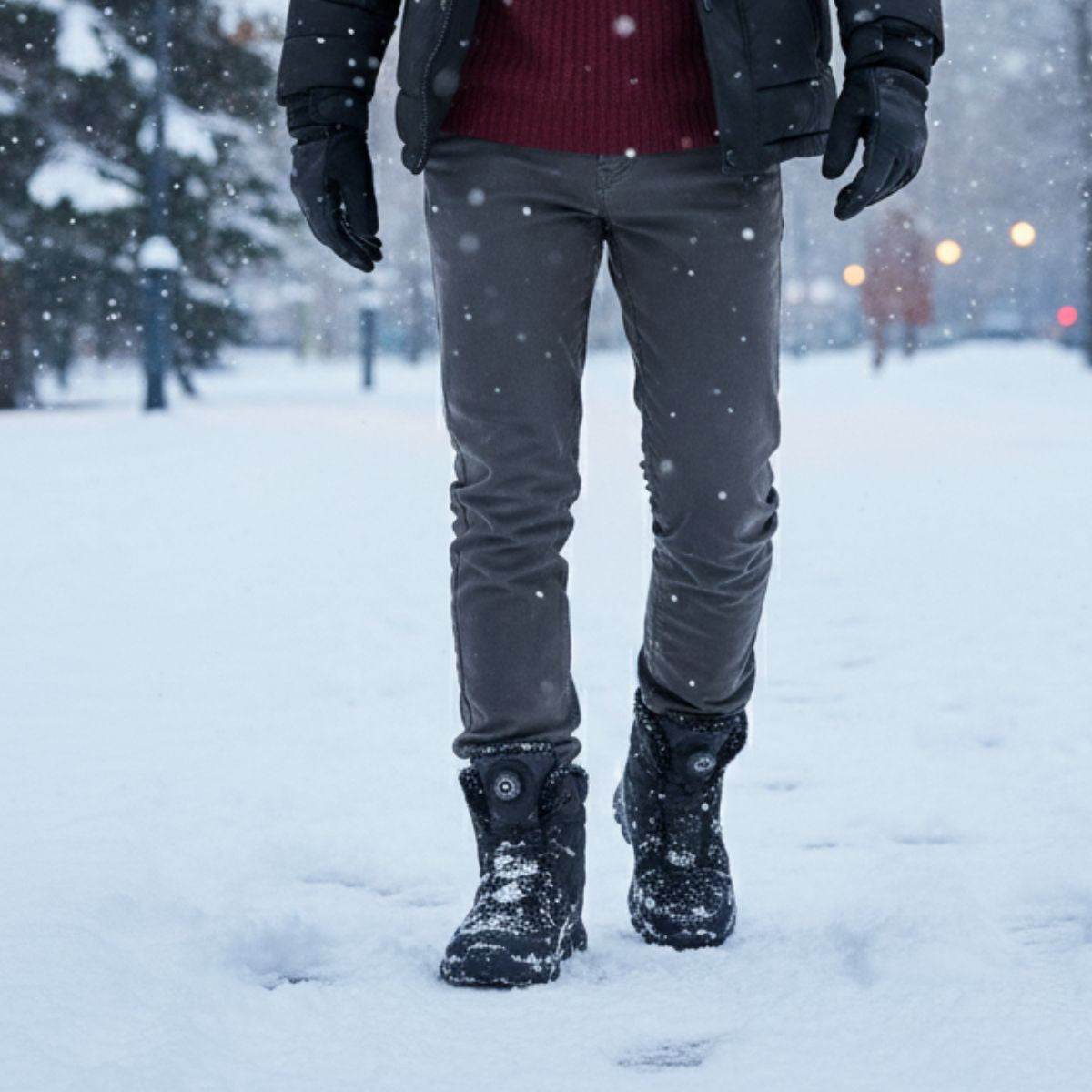 Warm Insulated Men's Winter Snow Boots