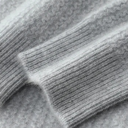 Warm Men's Cashmere Quarter Zip Knit Sweater