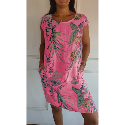 Relaxed Fit Crew Neck Dress