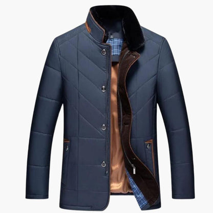 Insulated Quilted Coat for Men - Warm and Lightweight - Olytrend