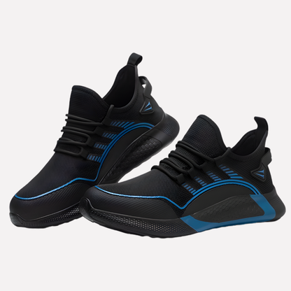 Breathable Men's Work Sneakers with Air Cushioning