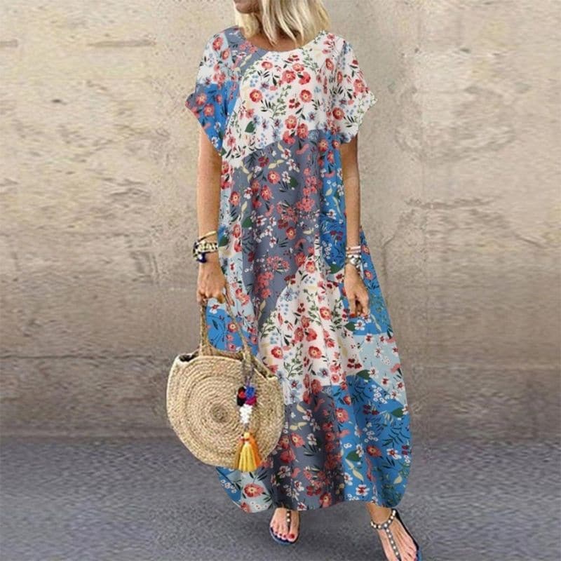Comfy Floral Maxi Dress for Women