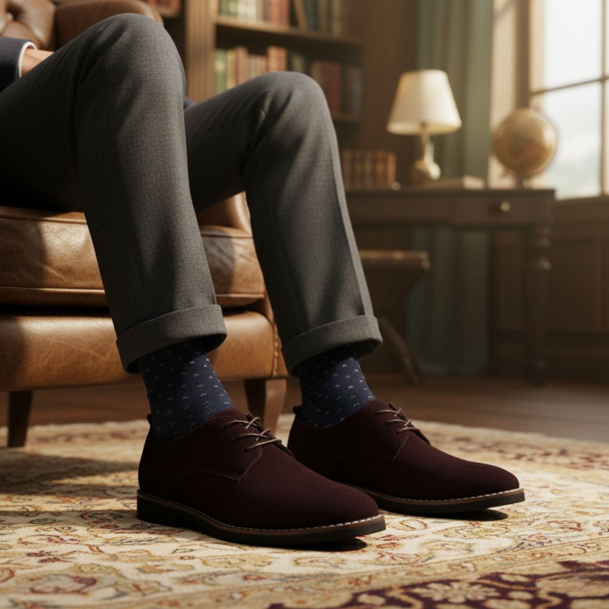Stylish Mens Suede Formal Dress Shoes