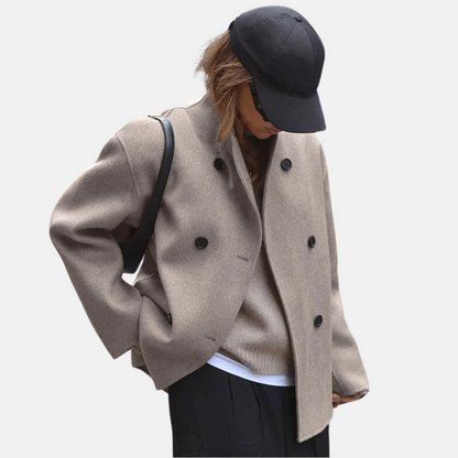 Classic Ladies Warm Woolen Coat