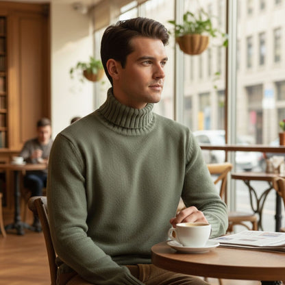 Cozy Men's Thick Crew Neck Winter Sweater