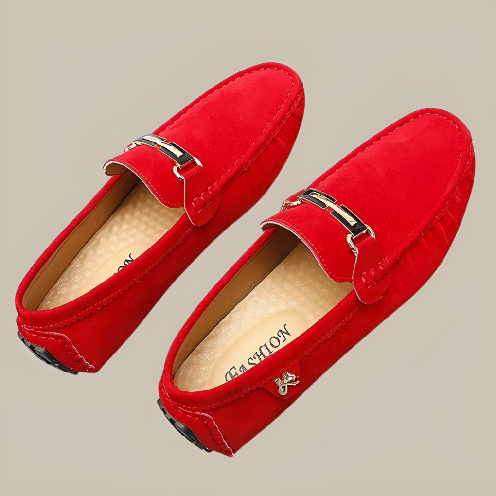 Soft Leather Slip On Loafers