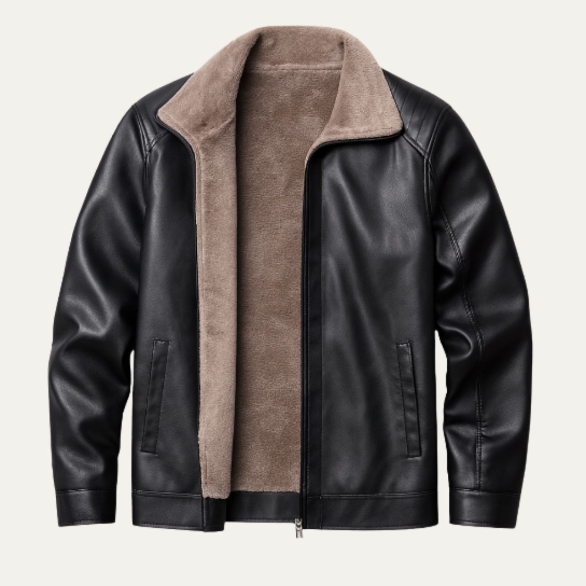 Men's Insulated Fleece Lined Warm Zip Up Jacket - Nocini