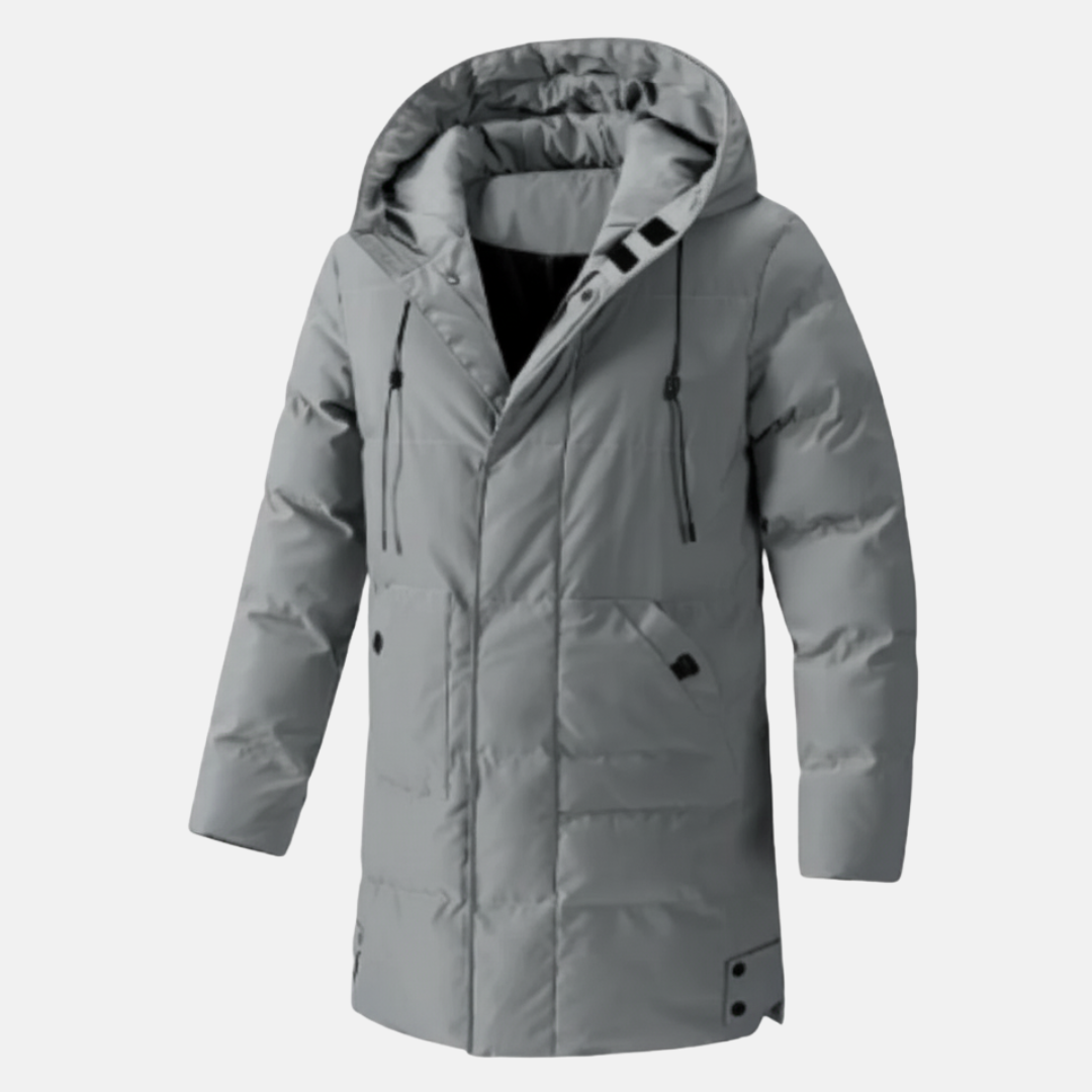 Waterproof Hooded Mens Coat with Multiple Pockets
