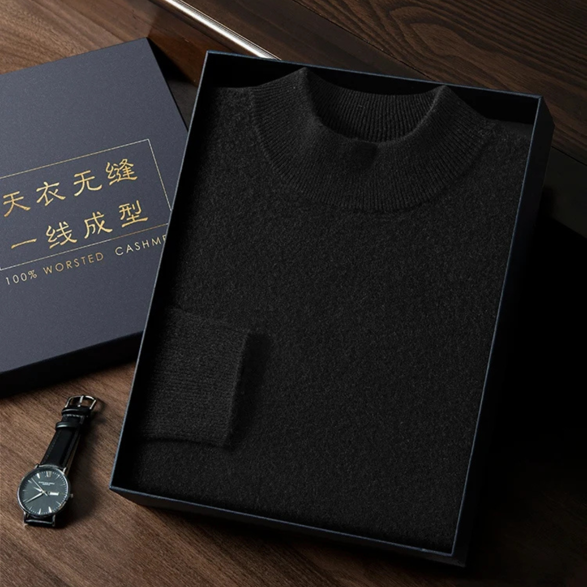 Premium Men's Soft Cashmere Crew Sweater