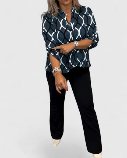 Elegant Women's Dress Shirt for Work and Night Out