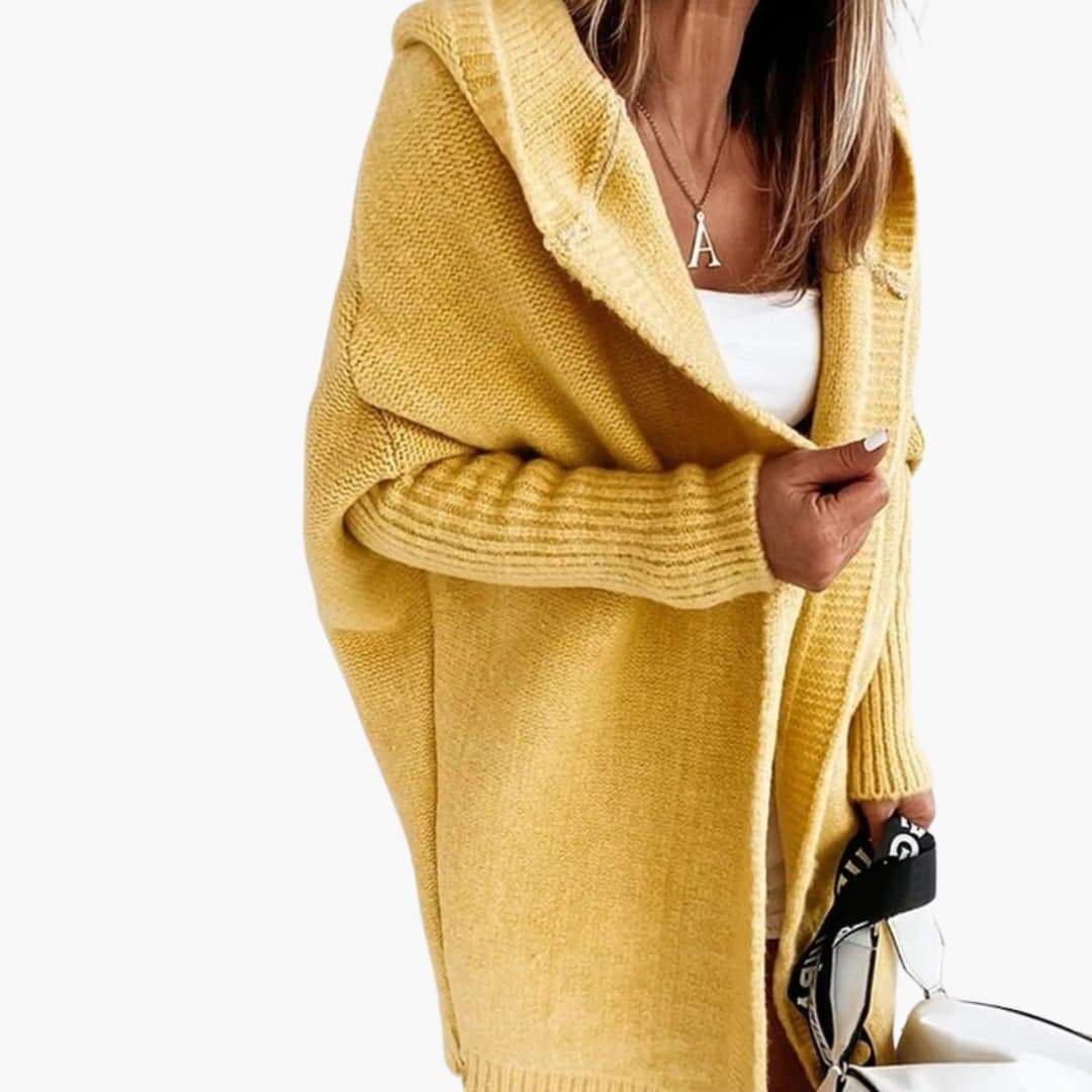 Cozy Women's Open Front Hooded Sweater