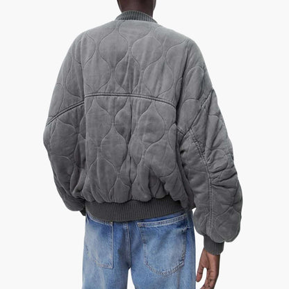 Relaxed Fit Womens Bomber Jacket