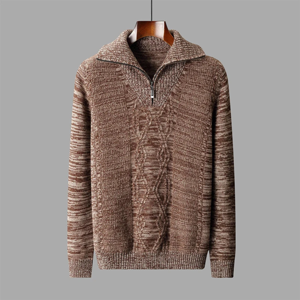 Soft Mens Cable Knit Cashmere Sweater