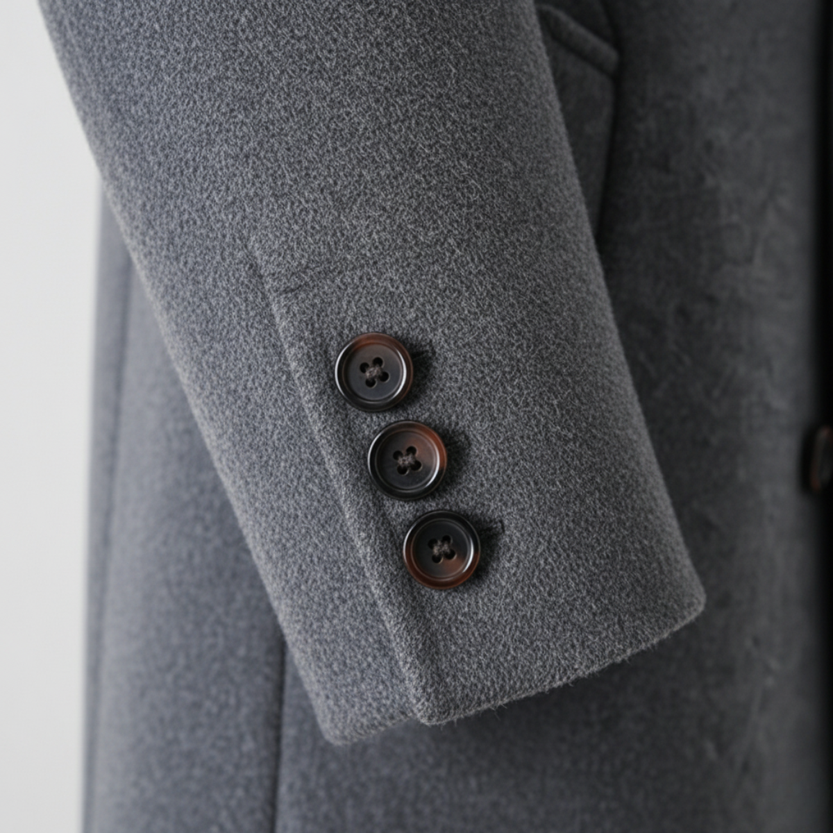 Classic Men's Wool Smart Overcoat