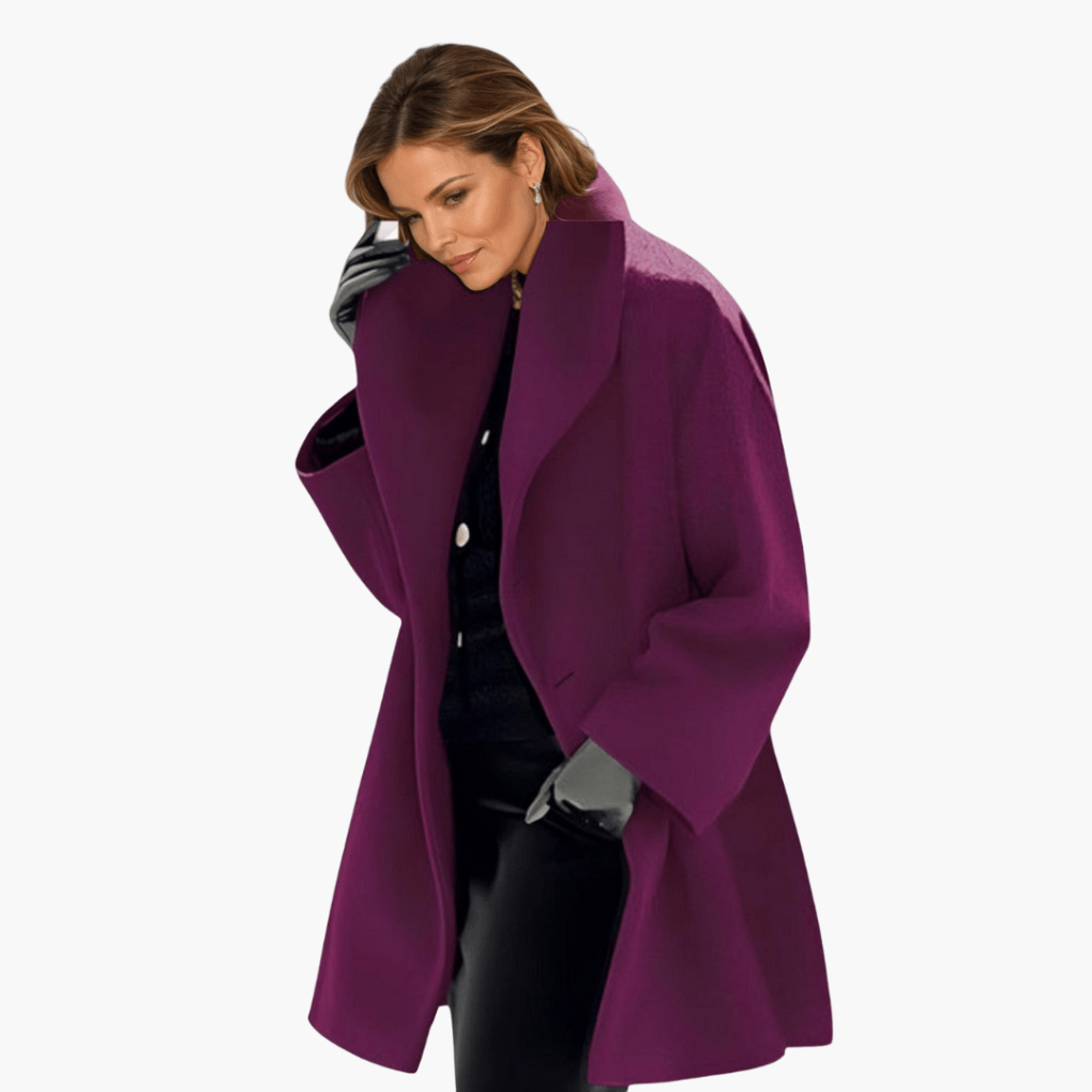 Ladies Classic Fit Long Sleeve Coat