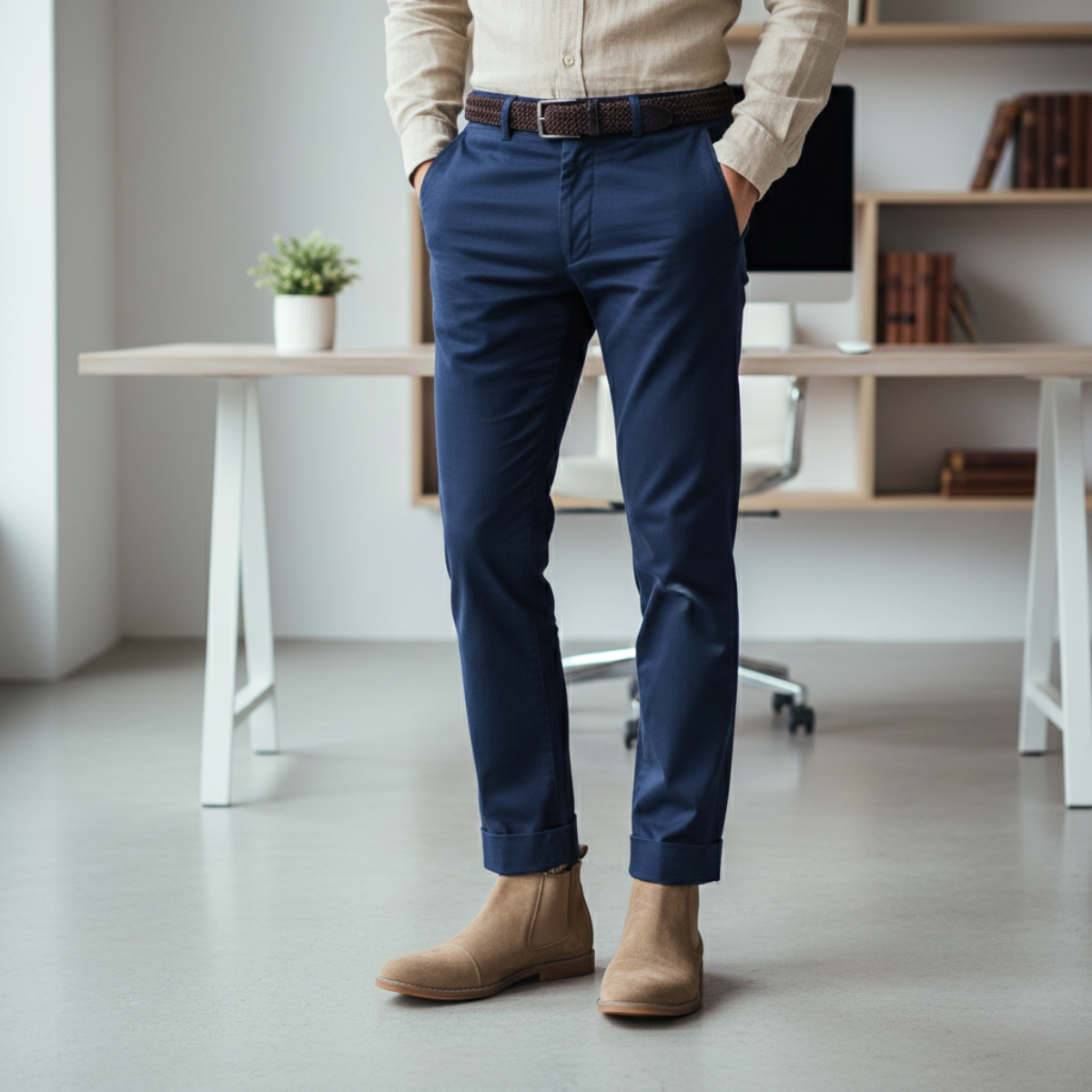 Comfortable Men's Suede Chelsea Boot Shoes