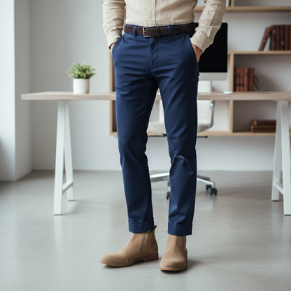 Comfortable Men's Suede Chelsea Boot Shoes