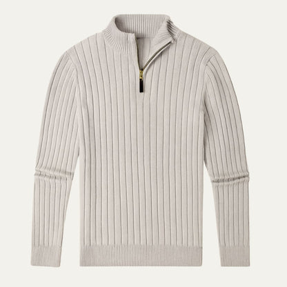Classic Quarter Zip Men's Sweater - Rich Style - Nocini