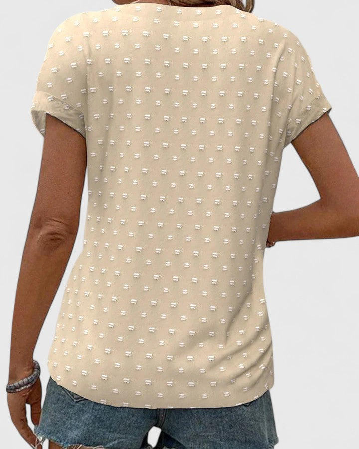 Relaxed Fit Casual V-Neck Tee